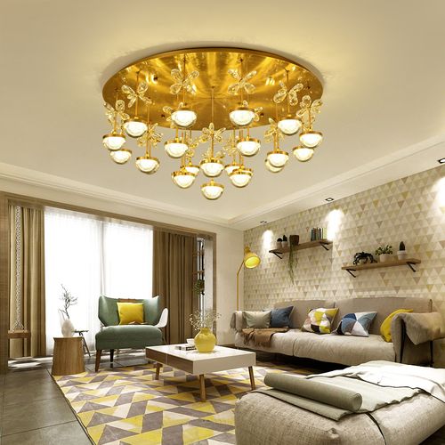 现代灯水晶灯家居酒店客厅吸顶灯 - 产品设计 - 李启亮设计作品案例